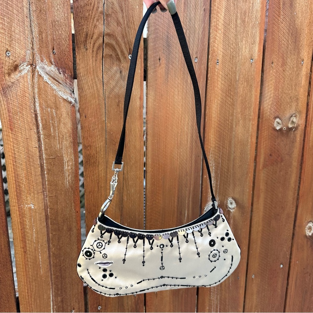Vintage satin Prada embellished bag